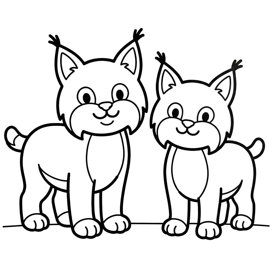 Drawing Lynx Free Printable