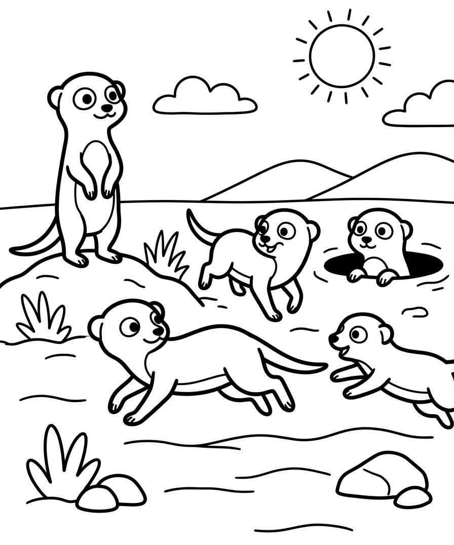 Drawing Meerkat Easy