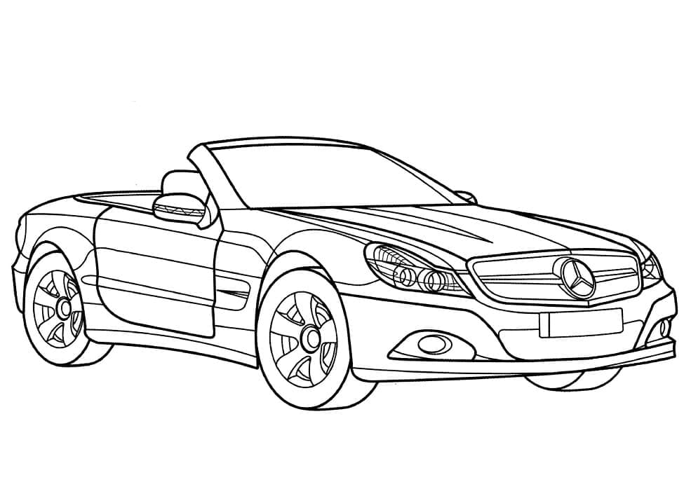 Drawing Mercedes Benz Printable