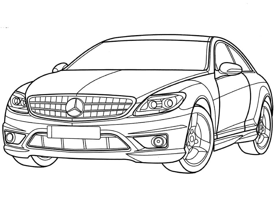 Drawing Mercedes Benz Simple