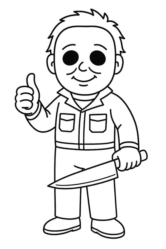 Drawing Michael Myers Basic