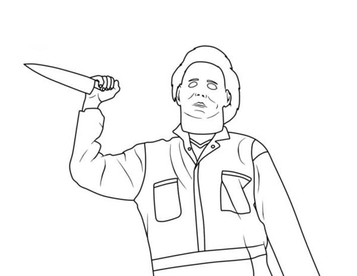 Drawing Michael Myers Printable