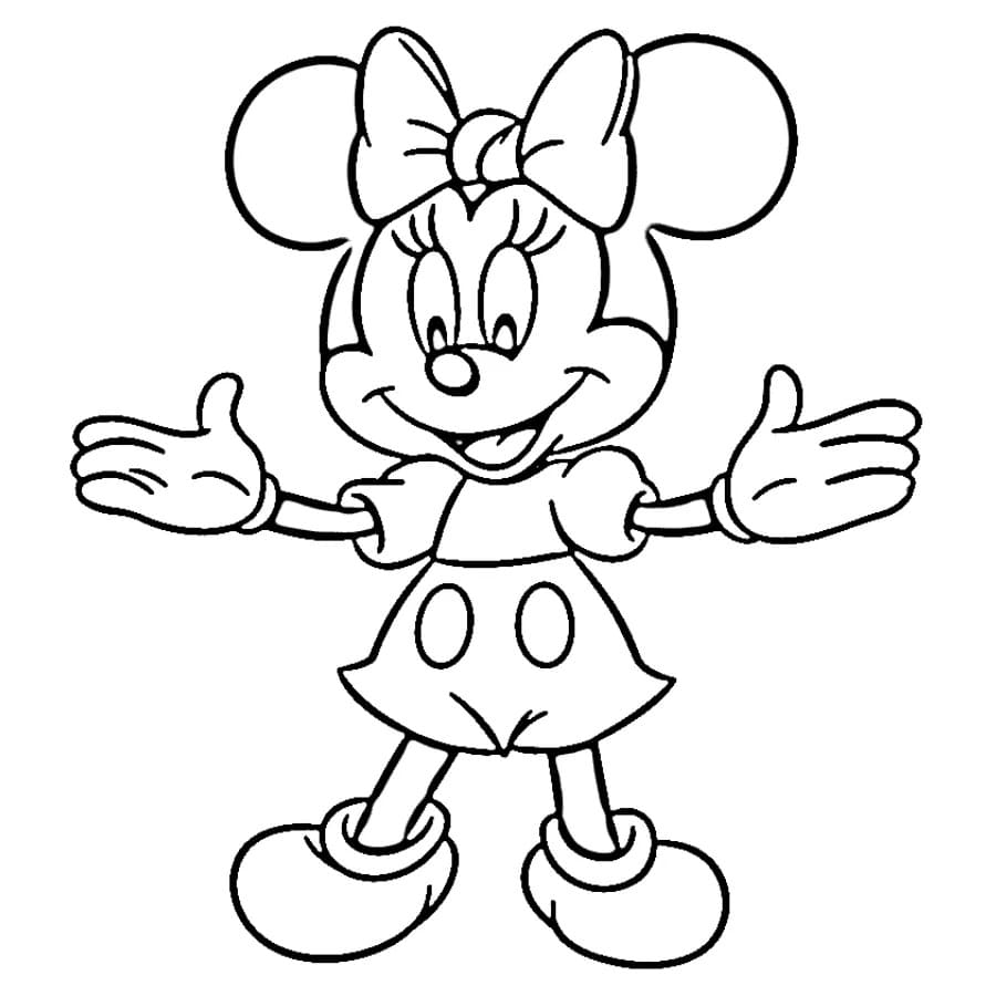 Drawing Minnie Mouse Easy