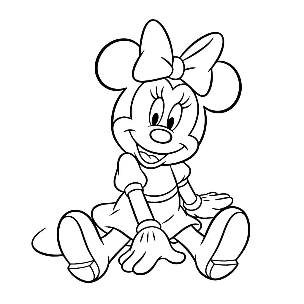 Drawing Minnie Mouse Free Printable