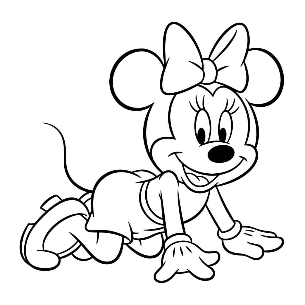 Drawing Minnie Mouse Printable
