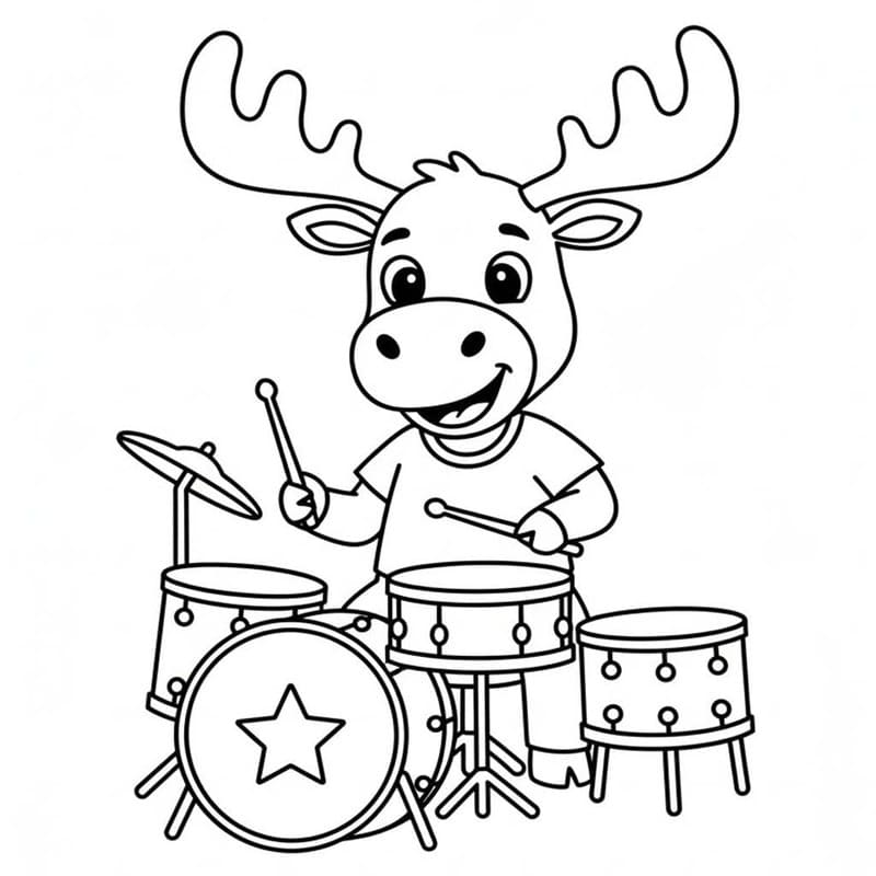 Drawing Moose Simple