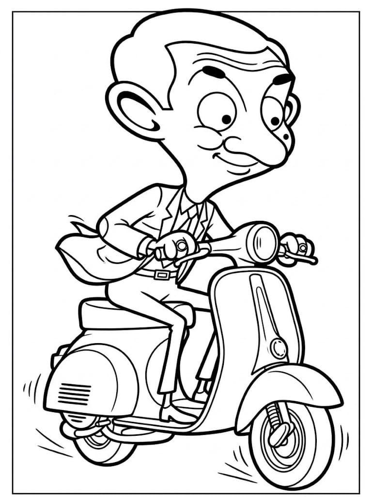 Drawing Mr. Bean Printable