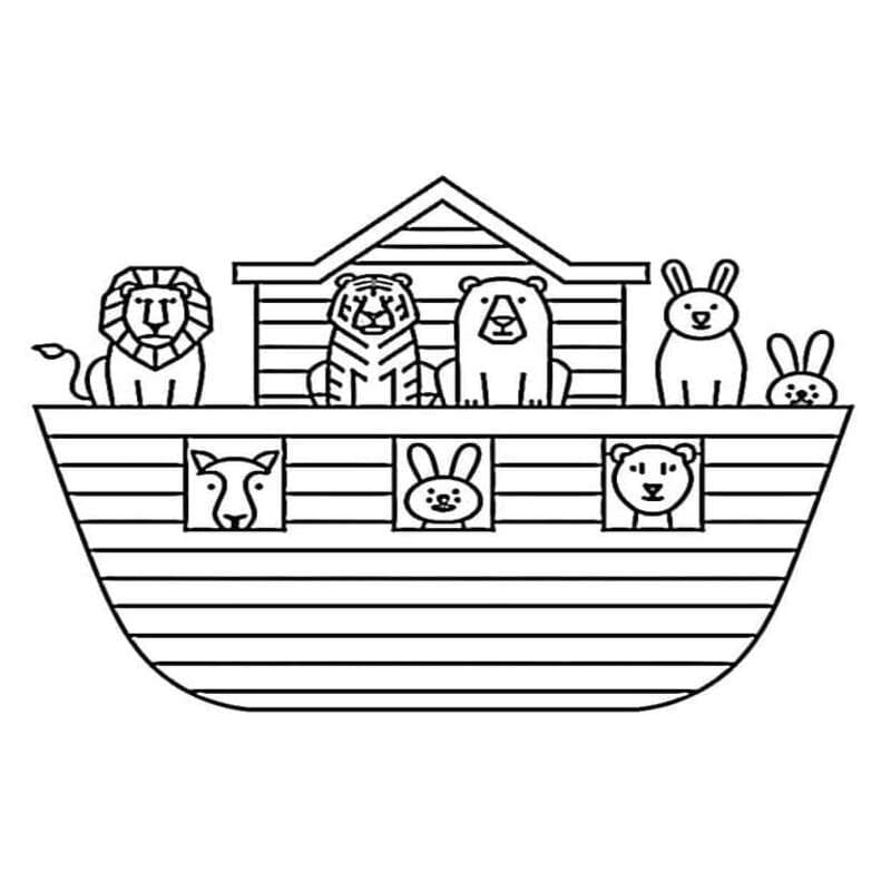 Drawing Noah's Ark Printable