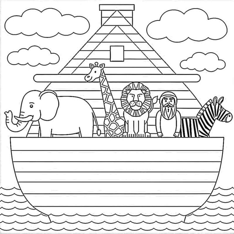 Drawing Noah's Ark Simple