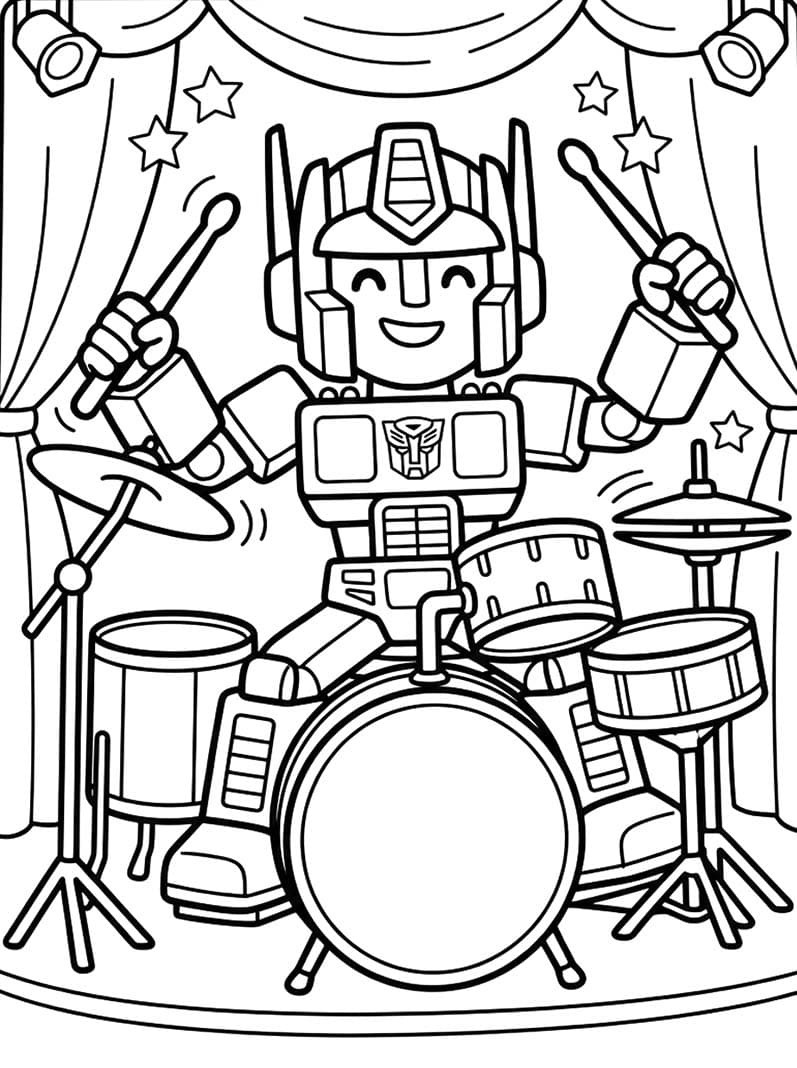 Drawing Optimus Prime Free Printable