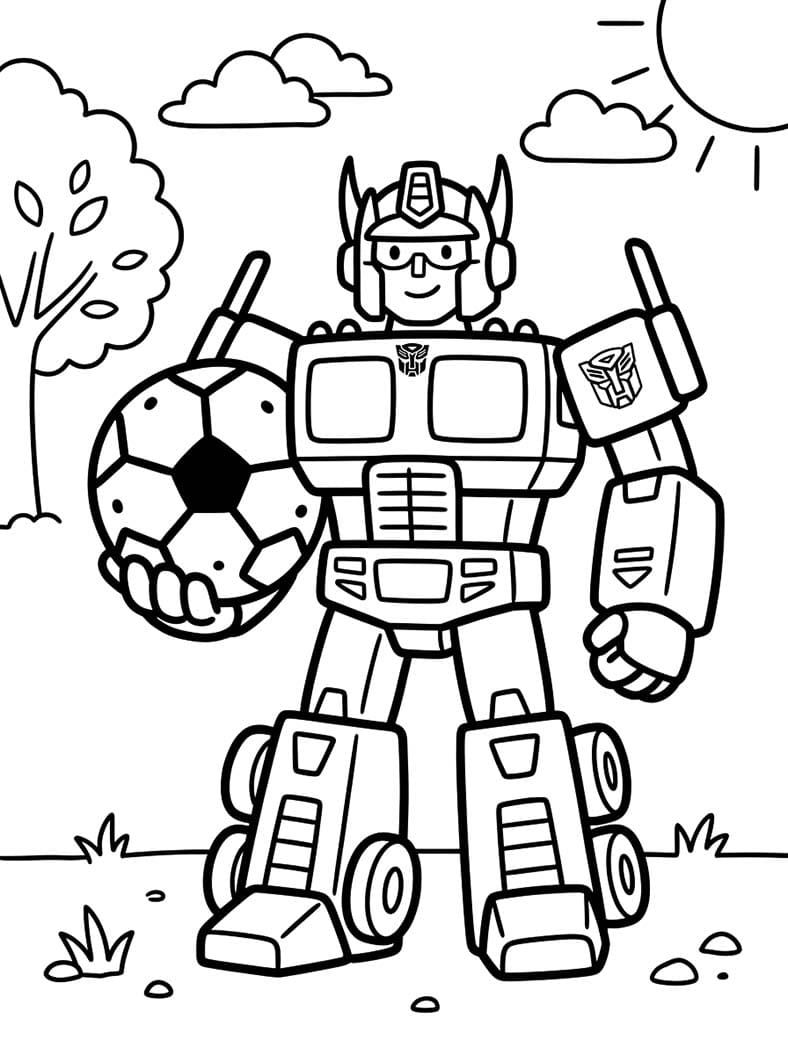 Drawing Optimus Prime Printable