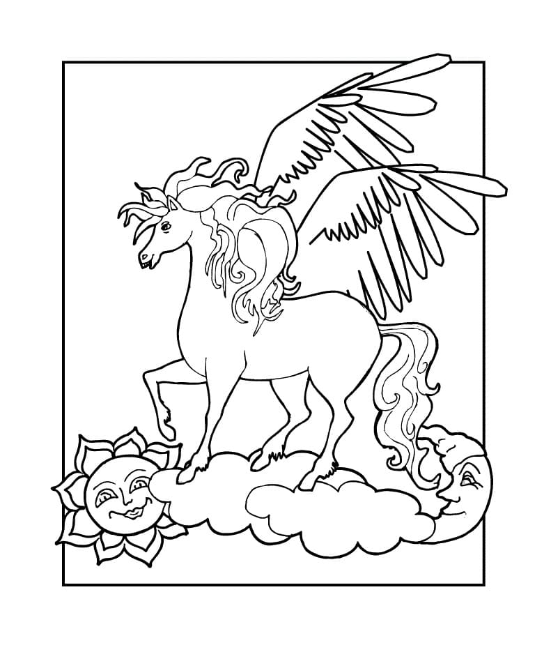 Drawing Pegasus basic