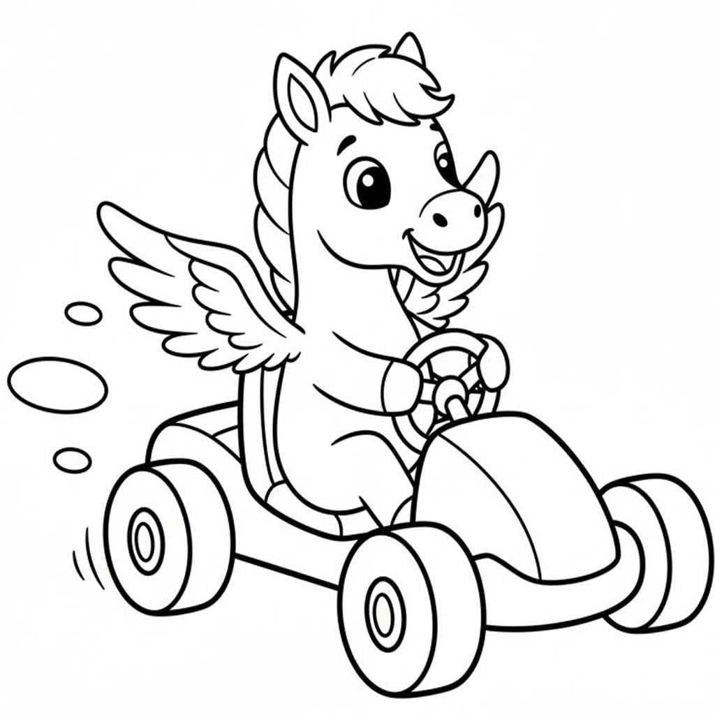 Drawing Pegasus printable