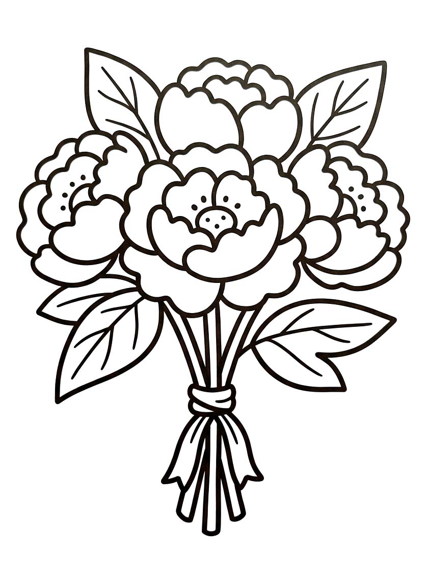 Drawing Peony