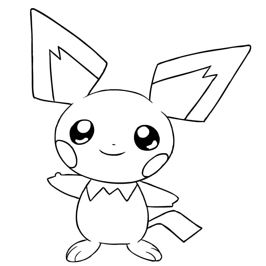 Drawing Pichu Free Printable