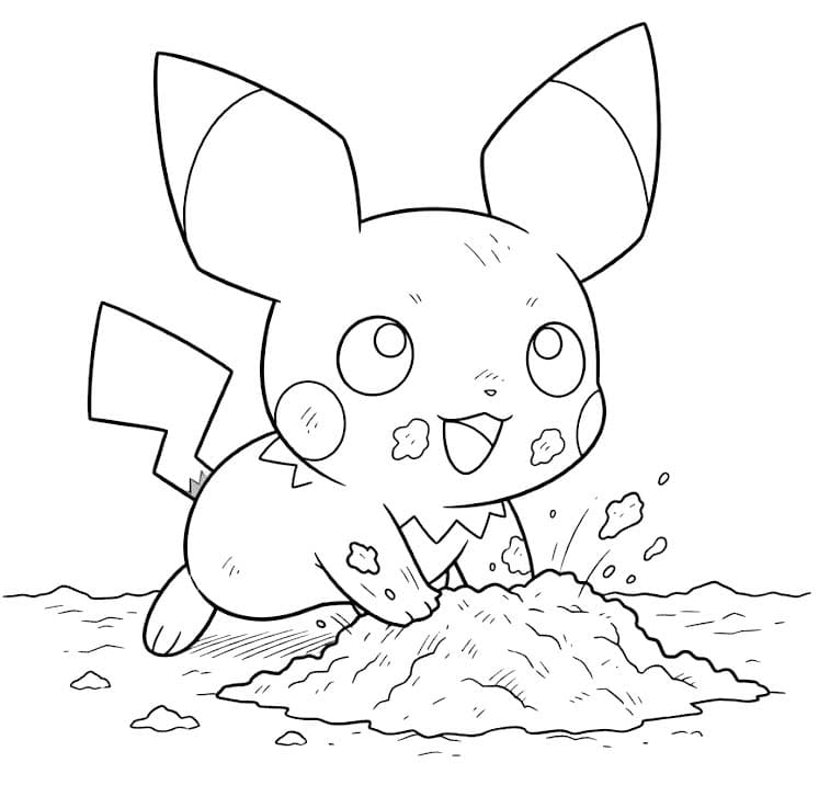 Drawing Pichu Simple