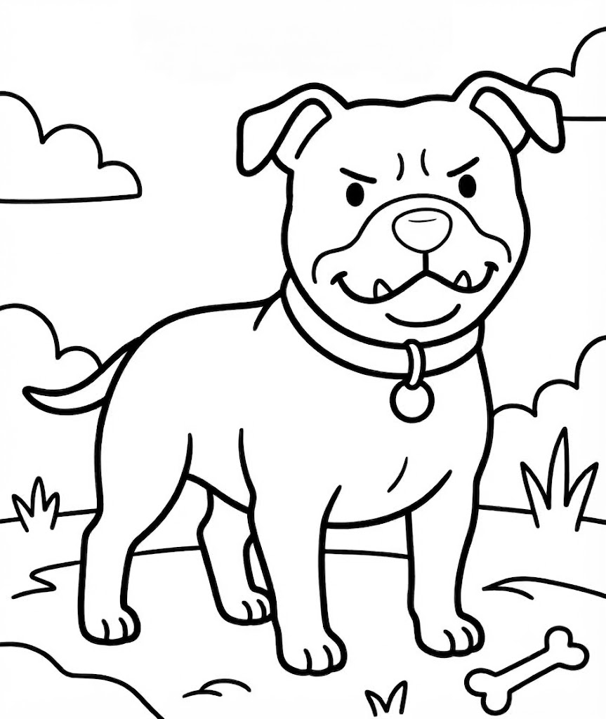 Drawing Pitbull Easy