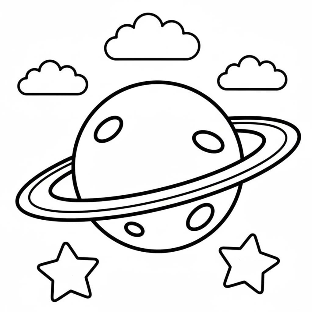Drawing Planet Free Printable