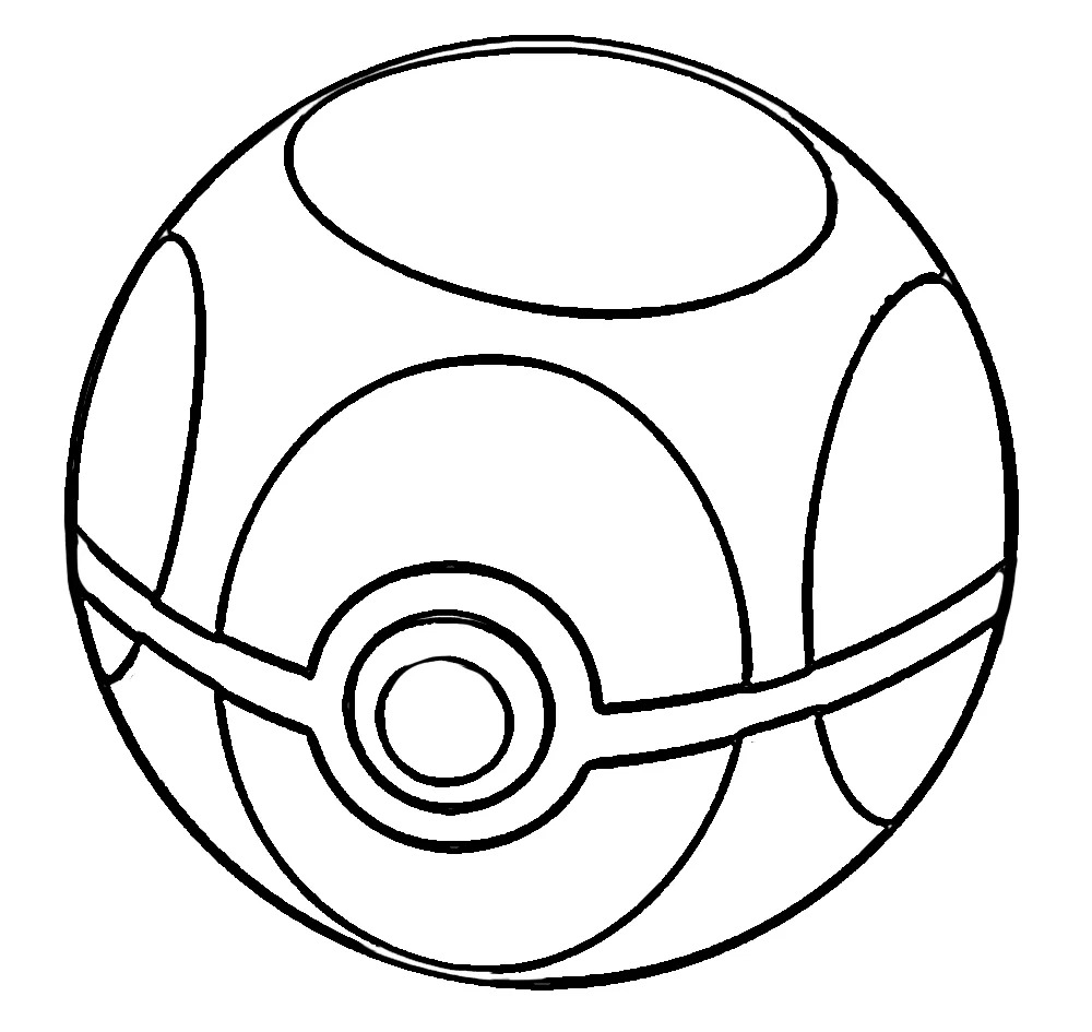 Drawing Pokeball Easy