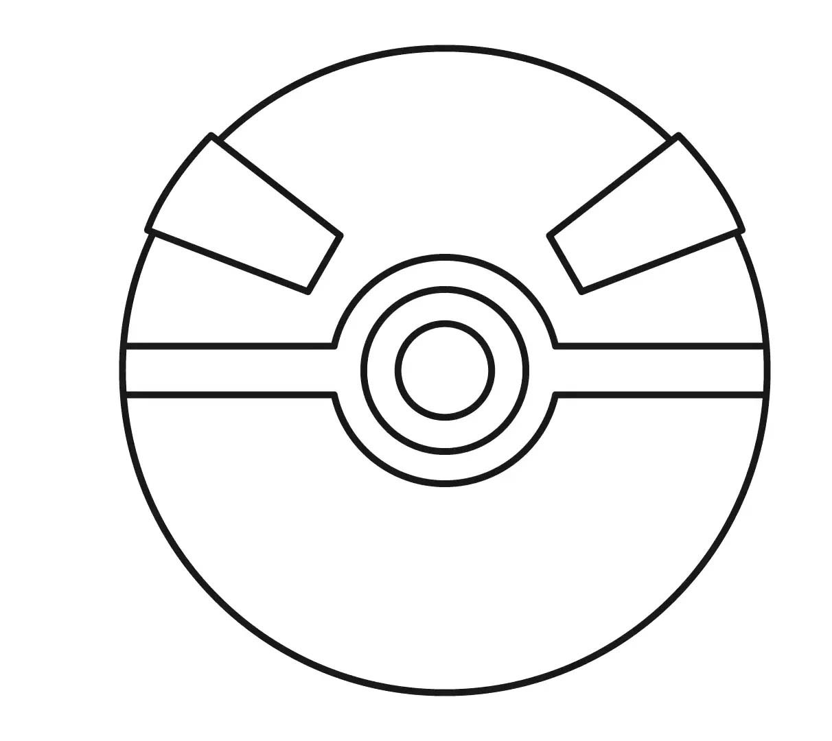 Drawing Pokeball Printable