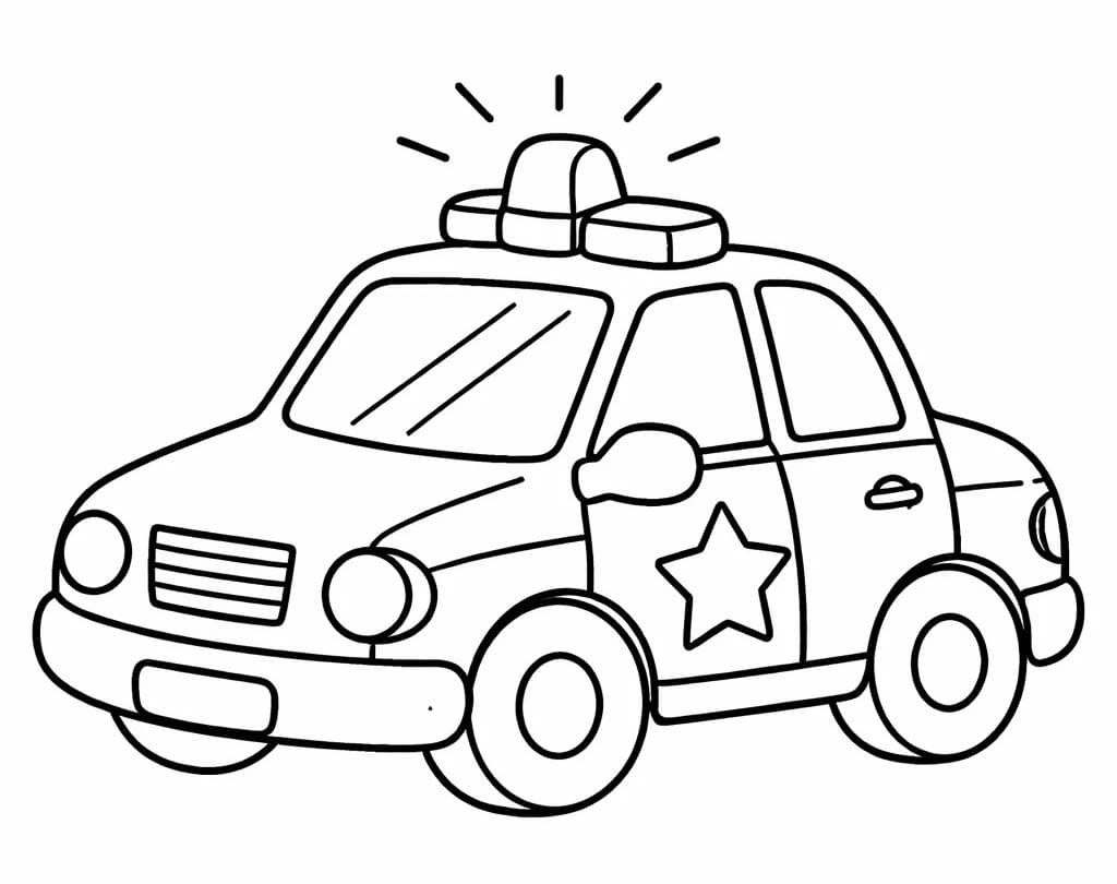 Drawing Police Car For Kids