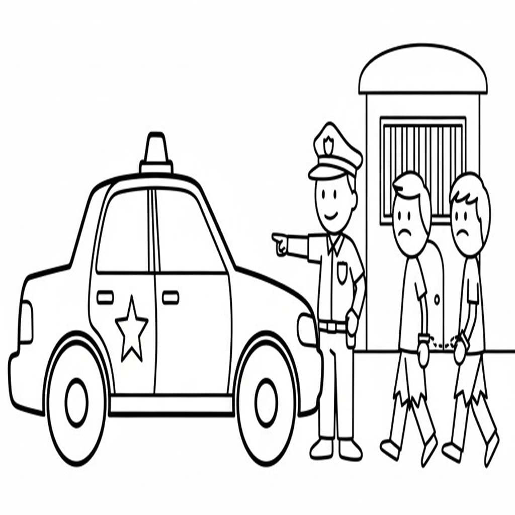 Drawing Police Car