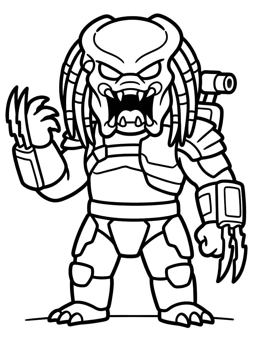 Drawing Predator Printable