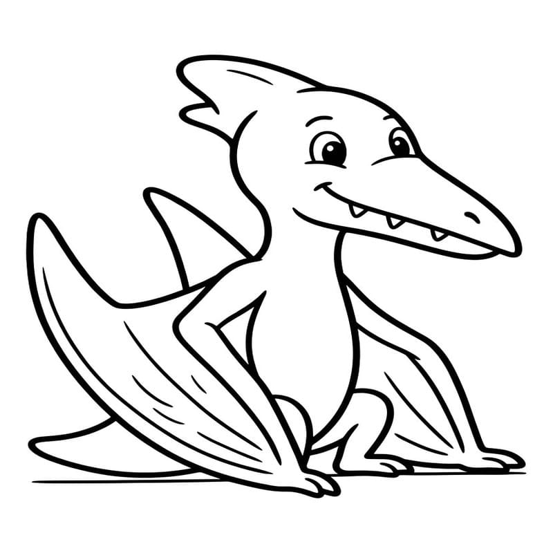 Drawing Pterodactyl Easy