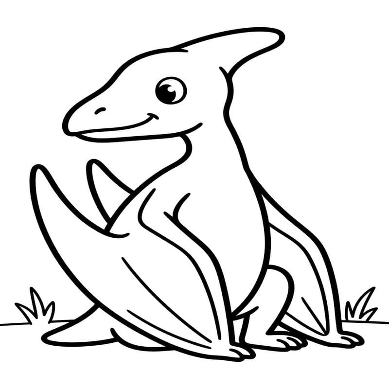 Drawing Pterodactyl Simple
