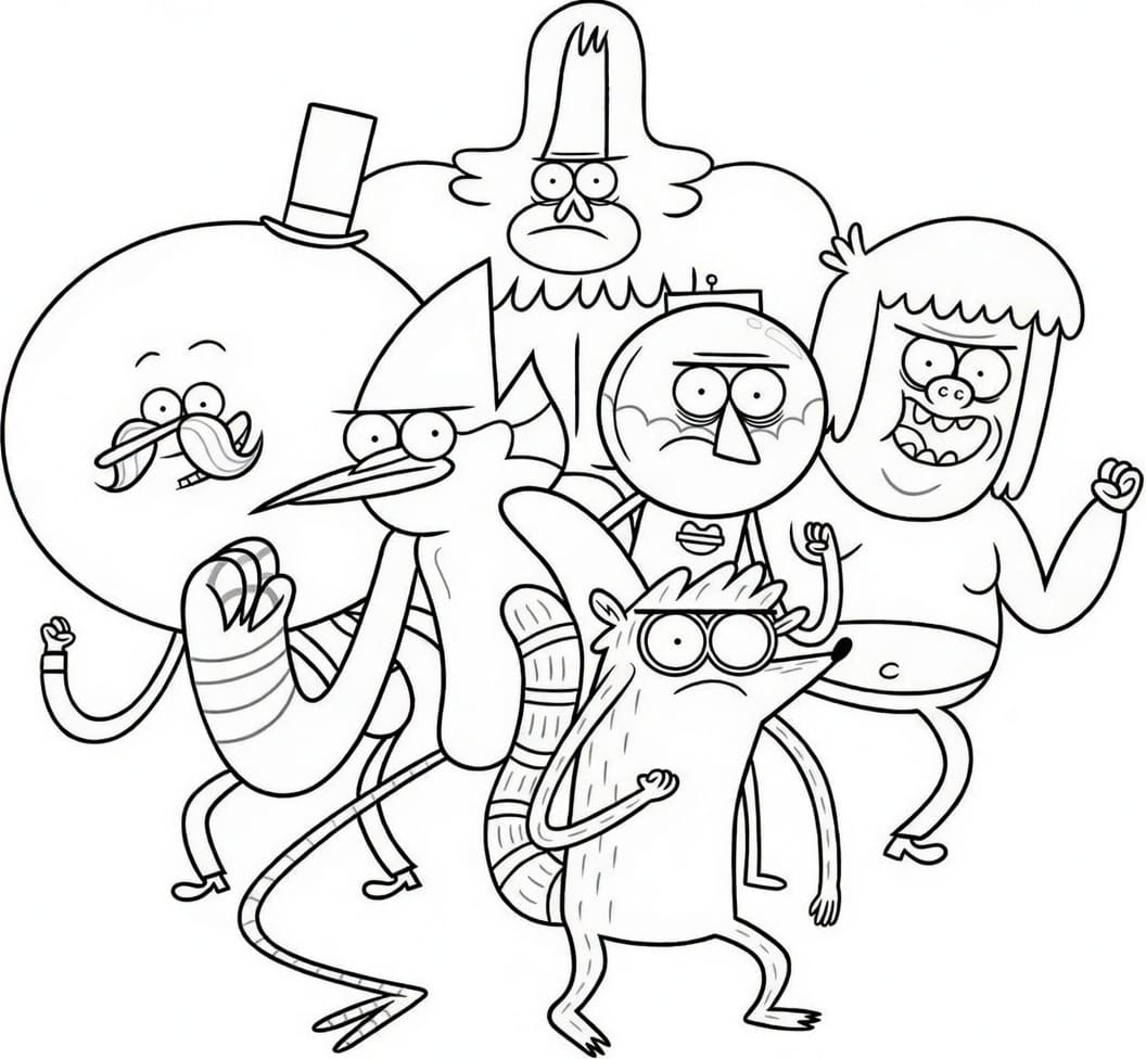 Drawing Regular Show Basic