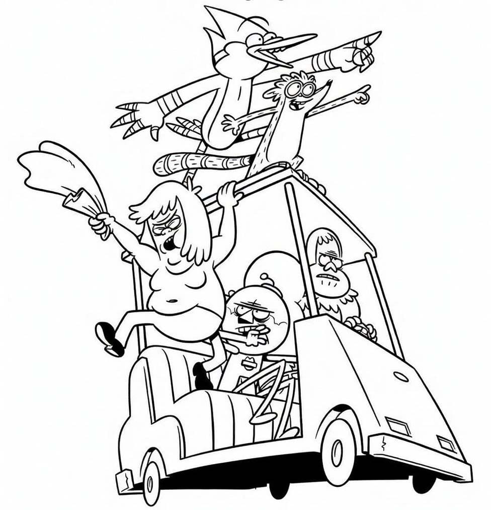 Drawing Regular Show Free