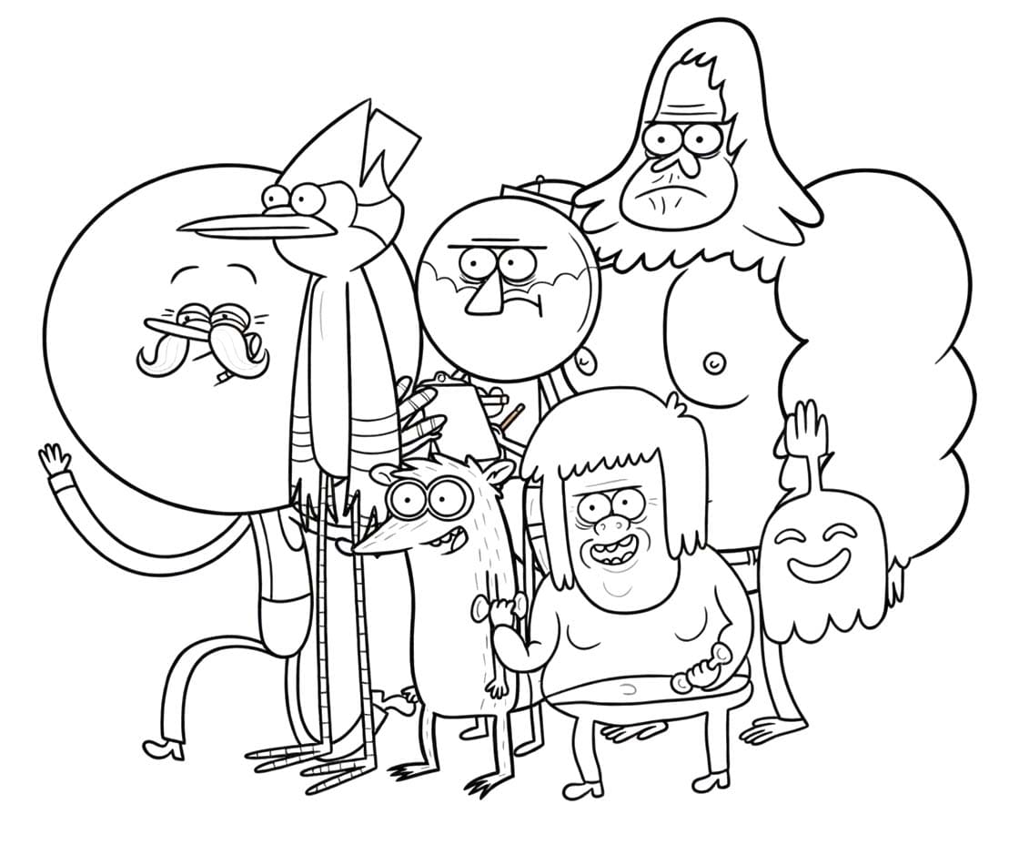 Drawing Regular Show Printable