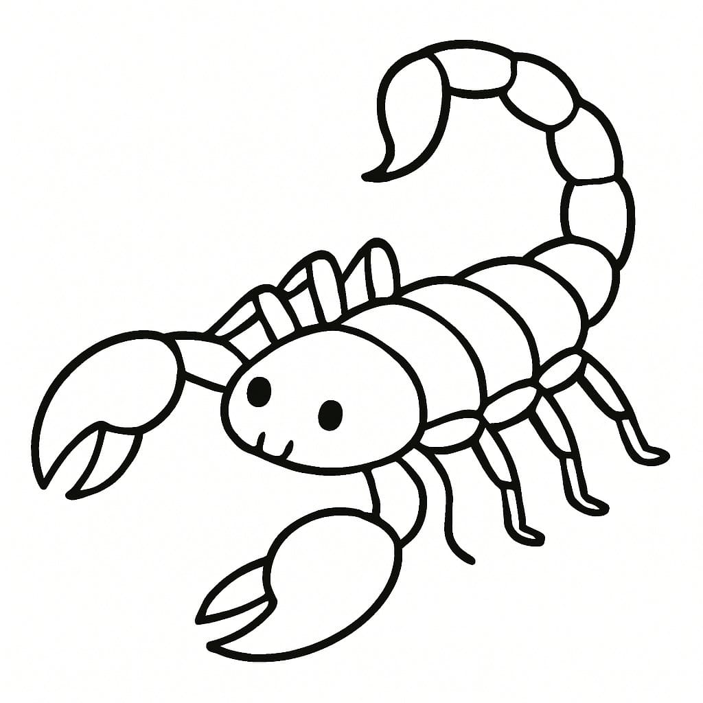Drawing Scorpion Free Printable