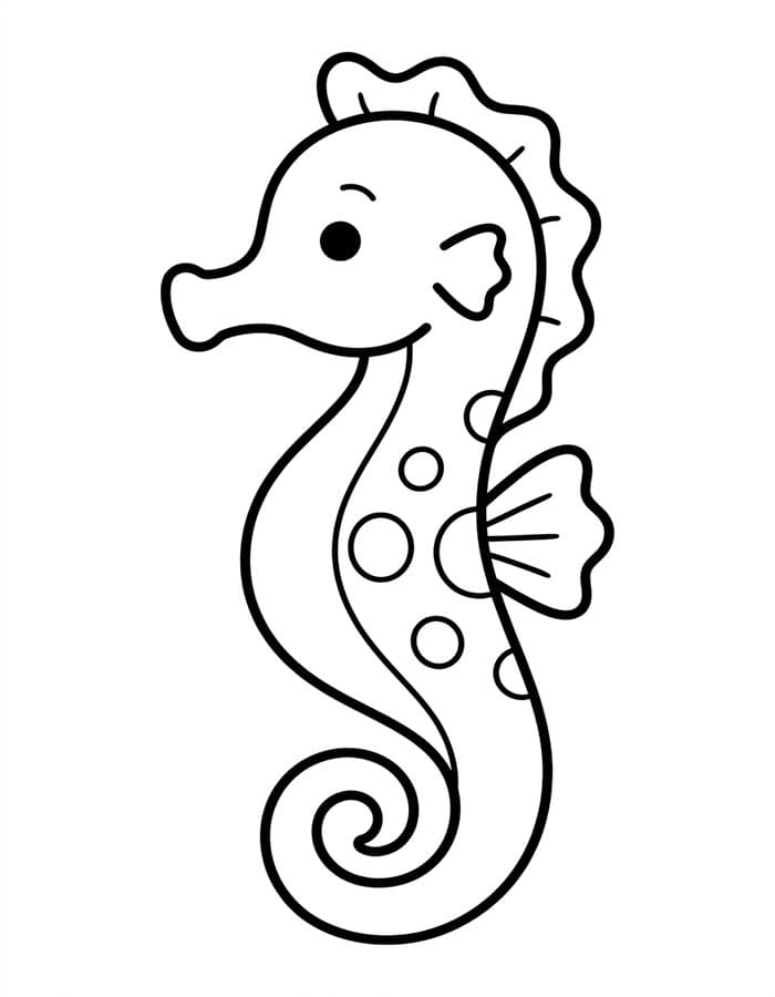 Drawing Seahorse Easy