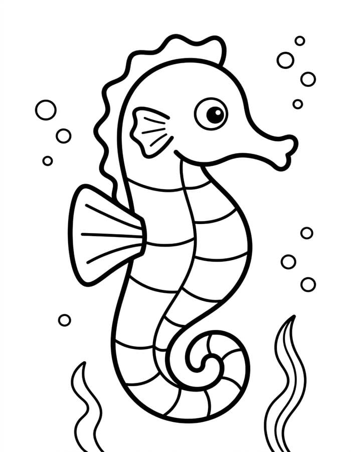Drawing Seahorse Free