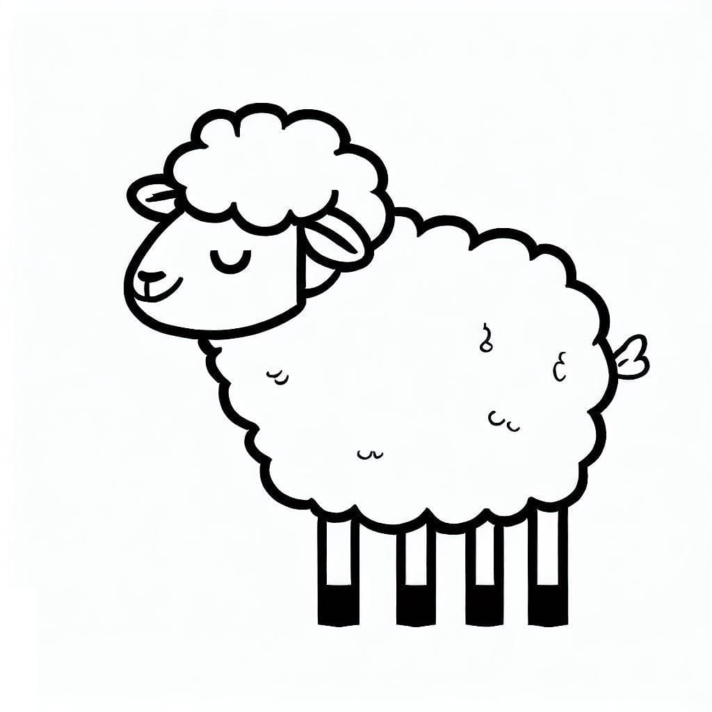 Drawing Sheep free printable