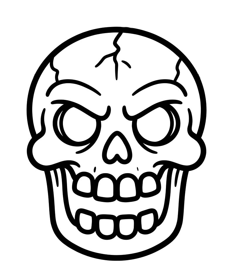 Drawing Skull Free Printable