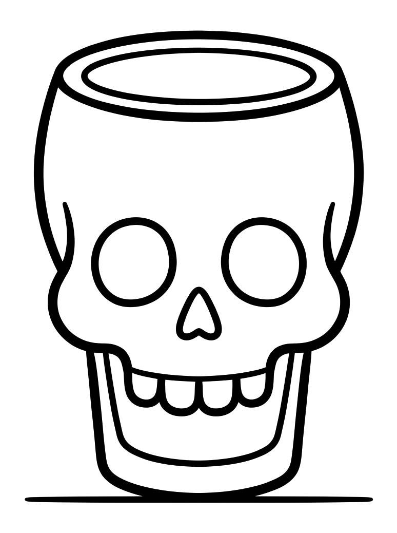 Drawing Skull Simple