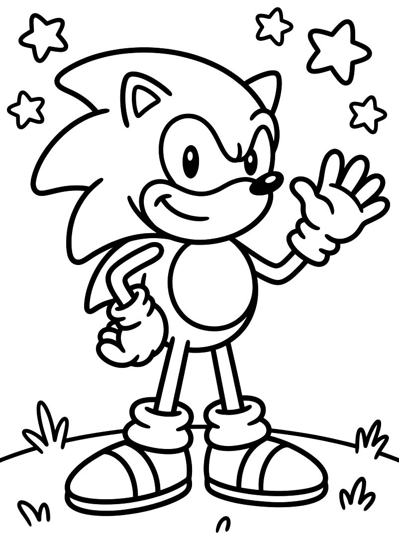 Drawing Sonic Easy