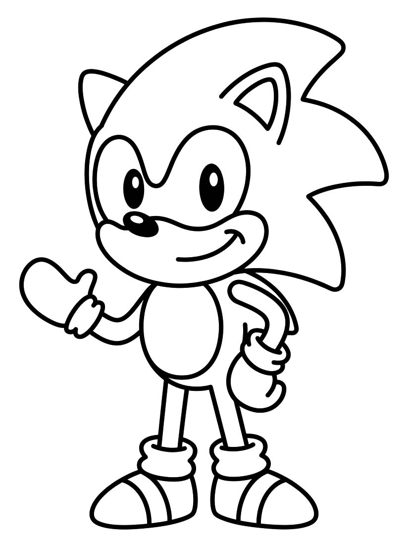 Drawing Sonic Printable