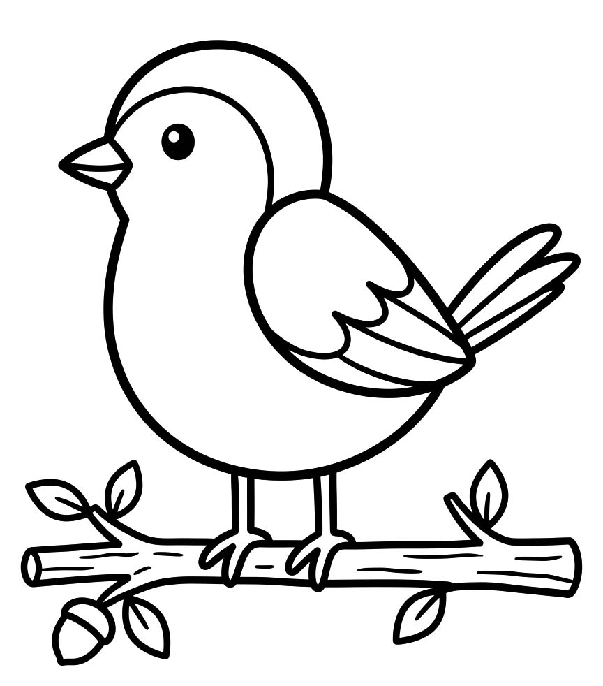 Drawing Sparrow Printable
