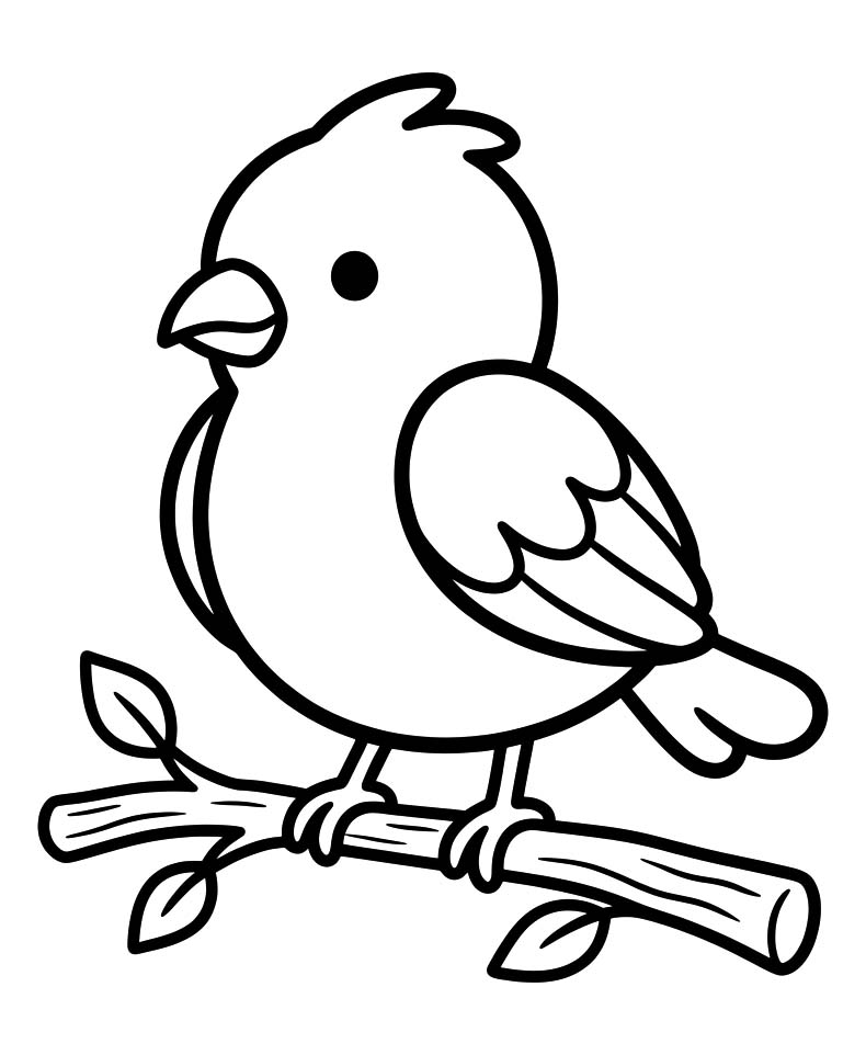 Drawing Sparrow Simple