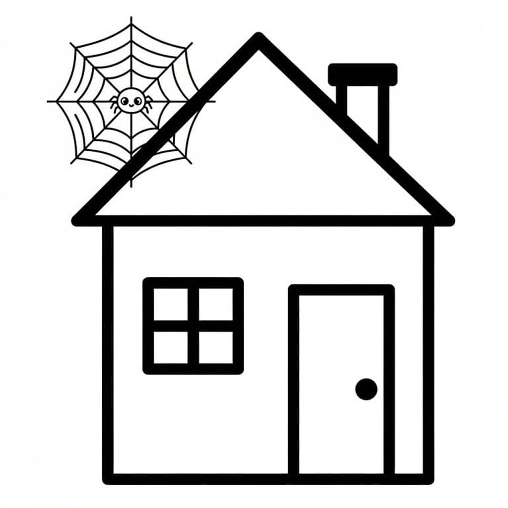 Drawing Spider Web Easy