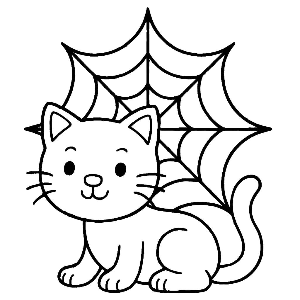 Drawing Spider Web Printable