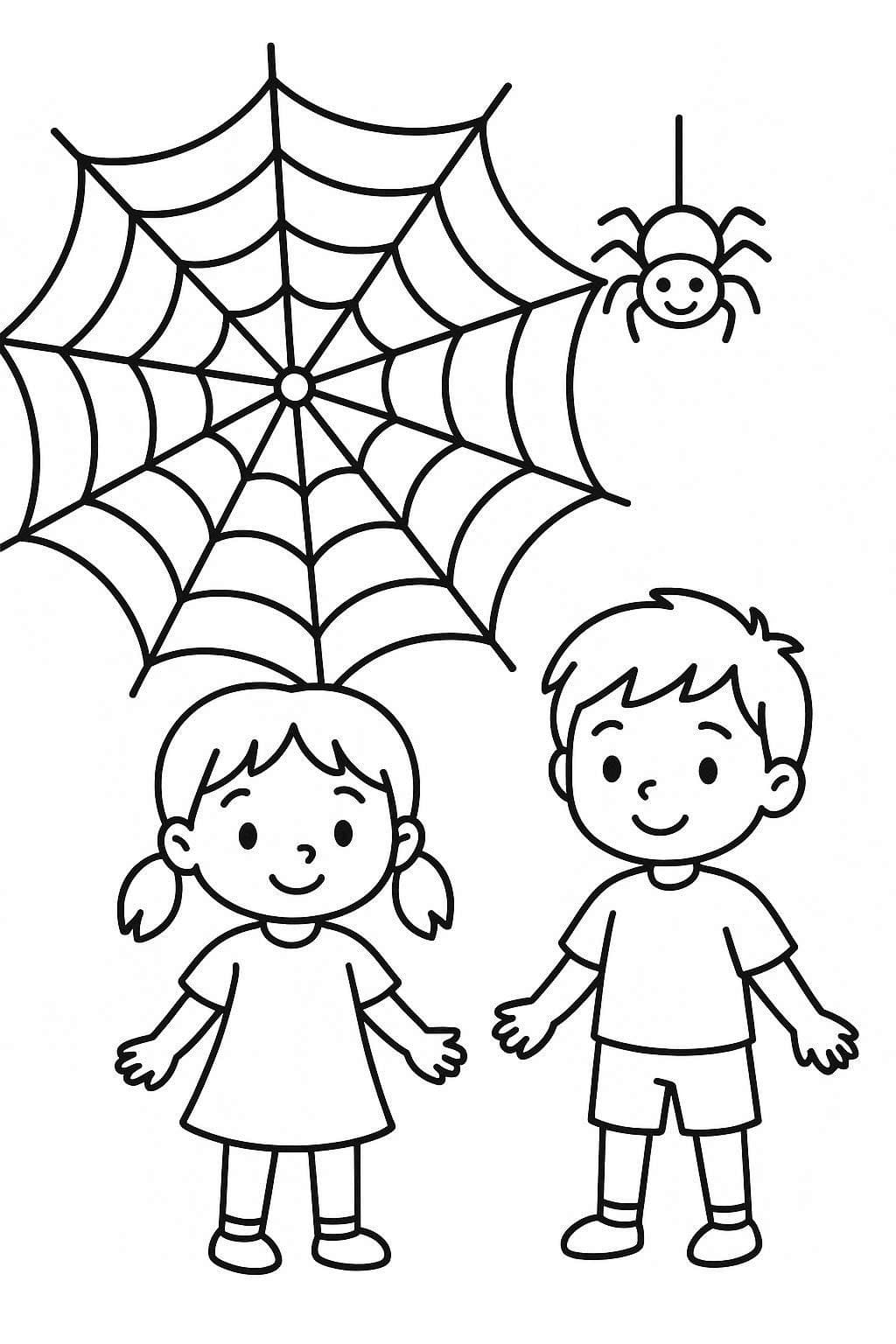 Drawing Spider Web Simple