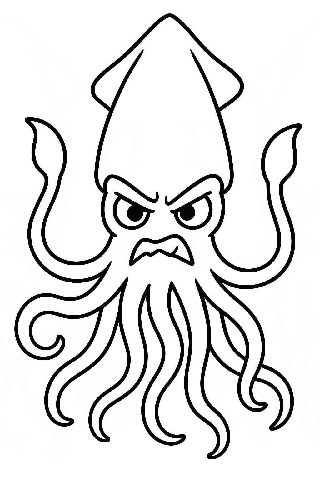 Drawing Squid Easy