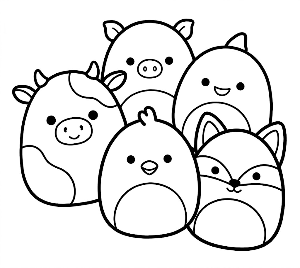 Drawing Squishmallows printable