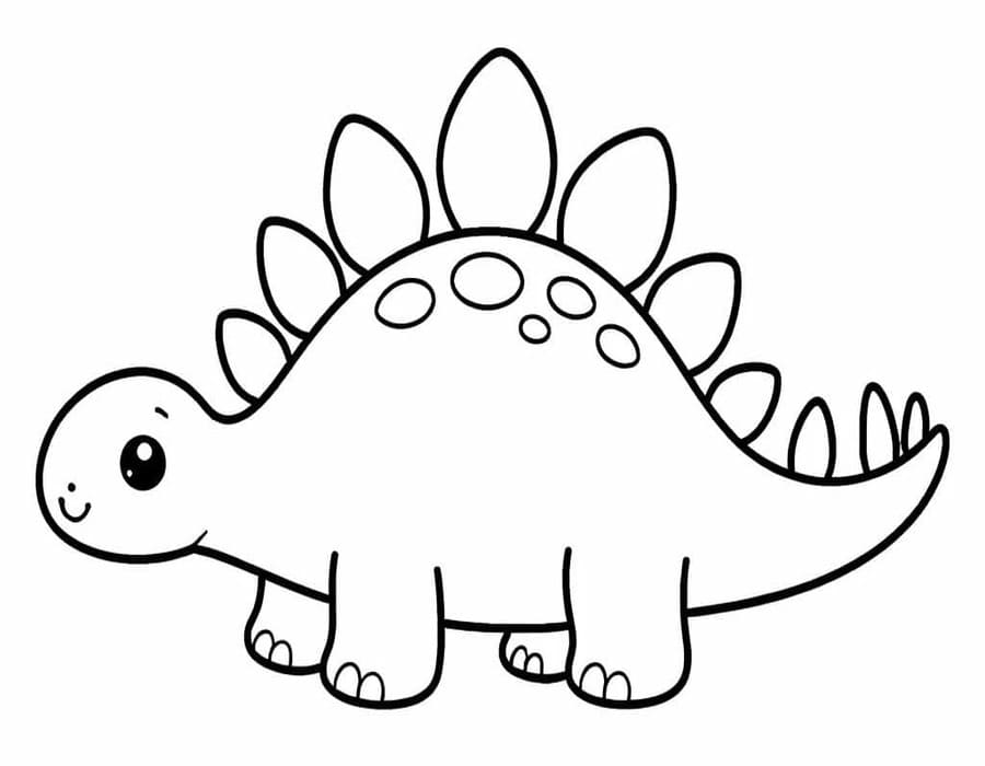 Drawing Stegosaurus Basic