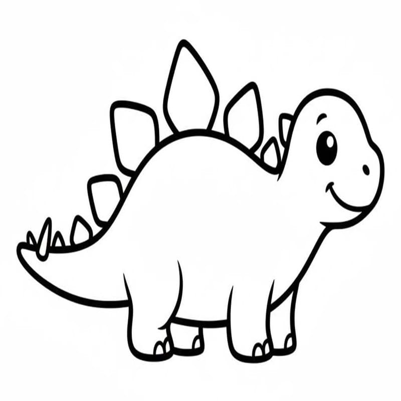 Drawing Stegosaurus
