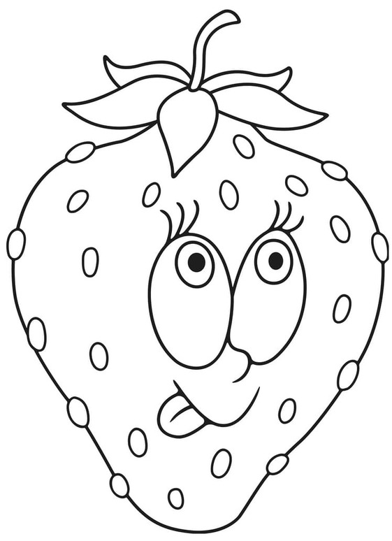Drawing Strawberry Simple
